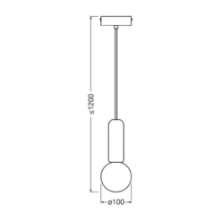 OSRAM Hängeleuchte Decor Concrete Mic, beige, Beton, G9