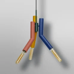 OSRAM Hängeleuchte Decor Straw, 3-fl., Stahl, bunt, E27