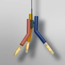 OSRAM Hängeleuchte Decor Straw, 3-fl., Stahl, bunt, E27
