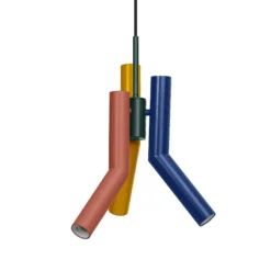OSRAM Hängeleuchte Decor Straw, 3-fl., Stahl, bunt, E27