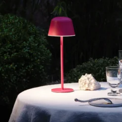 OSRAM LED-Akku-Tischlampe ENDURA STYLE magenta 30cm IP44 CCT