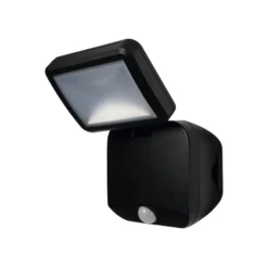 OSRAM LED-Außenstrahler DOUBLE 1-flg schwarz Sensor Batterie