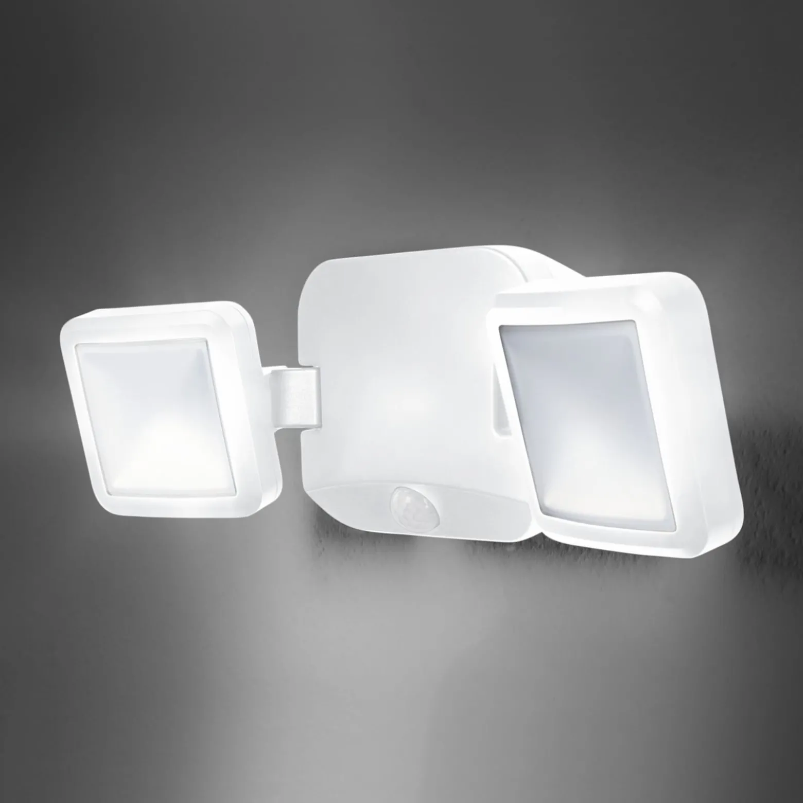 OSRAM LED-Außenwandstrahler DOUBLE, 2-flg., weiß, Batterie