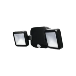 OSRAM LED-Außenwandstrahler DOUBLE, schwarz 2-flg., Batterie
