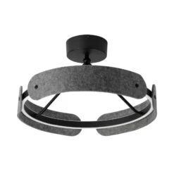 OSRAM LED-Deckenlampe Decor Curve Felt, grau, Filz, 3.000 K