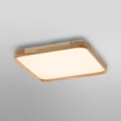 OSRAM LED-Deckenlampe ORBIS ALICIA, 29 x 29 cm holz clickdim