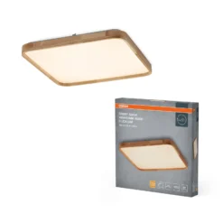 OSRAM LED-Deckenlampe ORBIS ALICIA, 50 x 50 cm holz clickdim
