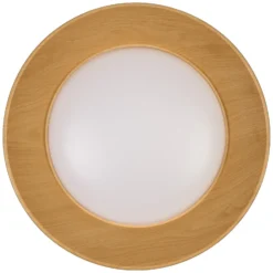 OSRAM LED-Deckenlampe ORBIS ALVA, schwarz/Holzdekor, Ø 51 cm
