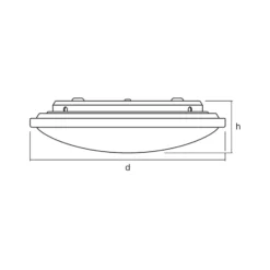 OSRAM LED-Deckenlampe ORBIS, Ø 31 cm, Fernbedienung CCT weiß