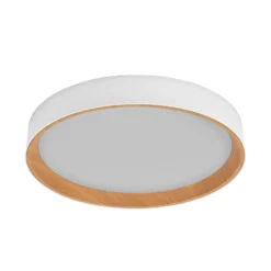 OSRAM LED-Deckenlampe ORBIS LARIOS, weiß/holz Ø 49 cm, dim