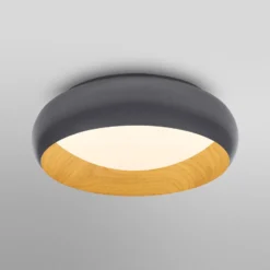OSRAM LED-Deckenlampe ORBIS LIVIA, Ø 30 cm, grau, Metall dim