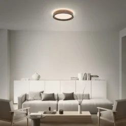 OSRAM LED-Deckenlampe ORBIS MARIANO holz/schwarz Ø 51 cm dim
