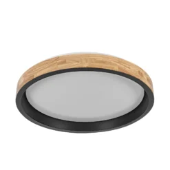OSRAM LED-Deckenlampe ORBIS MARIANO holz/schwarz Ø 51 cm dim
