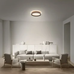 OSRAM LED-Deckenlampe ORBIS MARIANO holz/schwarz Ø 41 cm dim