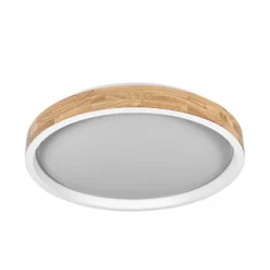 OSRAM LED-Deckenlampe ORBIS MARIANO, holz/weiß, Ø 51 cm, dim