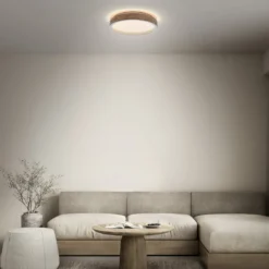 OSRAM LED-Deckenlampe ORBIS MARIANO, holz/weiß, Ø 51 cm, dim
