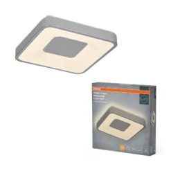 OSRAM LED-Deckenlampe ORBIS PIANA silber 38 x 38 cm clickdim