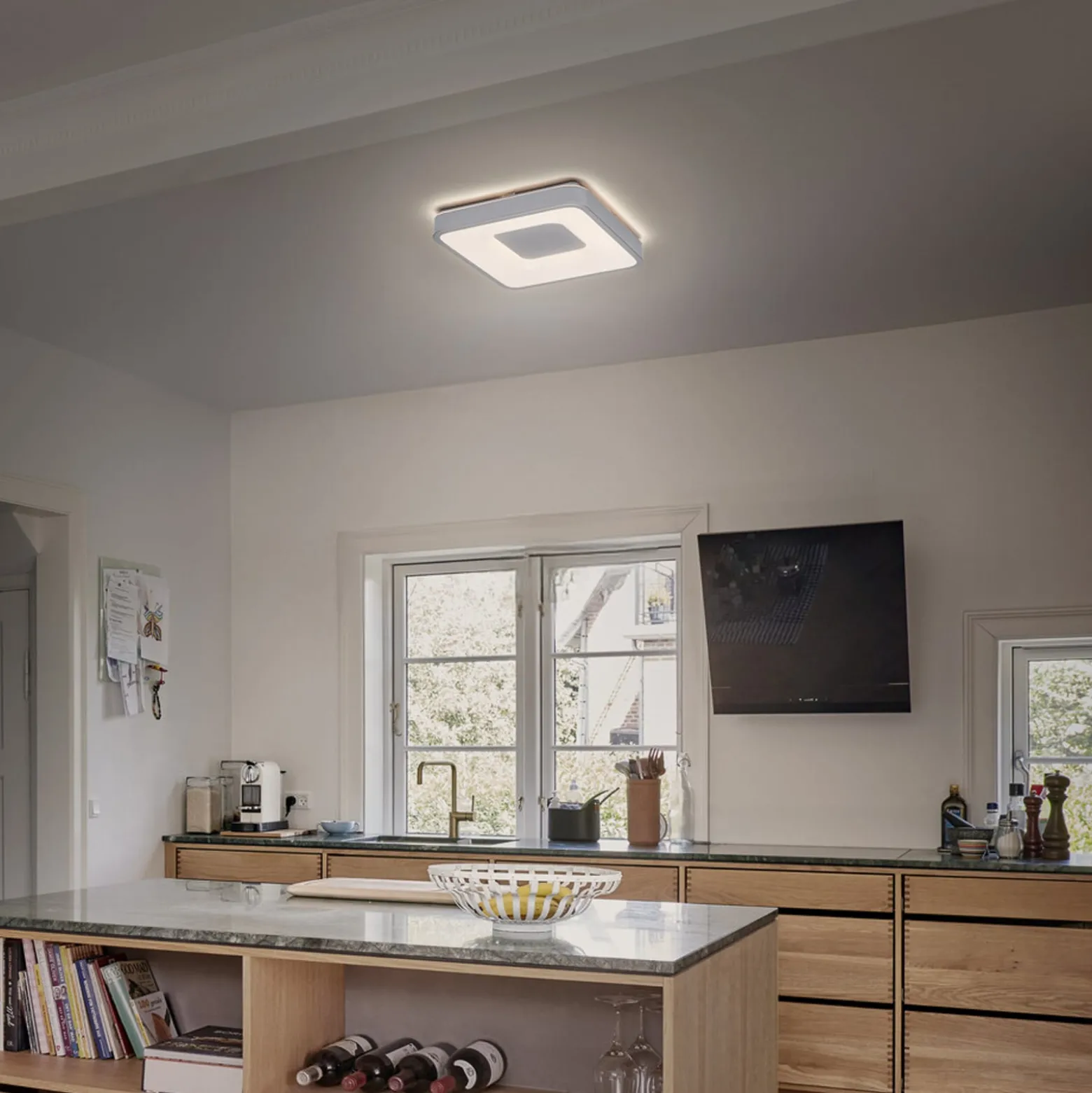 OSRAM LED-Deckenlampe ORBIS PIANA, weiß, 38 x 38 cm clickdim