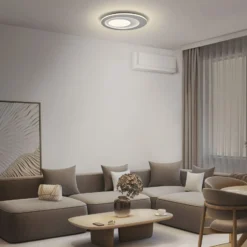 OSRAM LED-Deckenlampe ORBIS SPIRAL CENTRAL LIGHT Ø 40cm grau