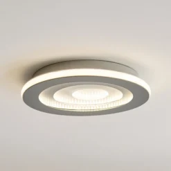 OSRAM LED-Deckenlampe ORBIS SPIRAL, Ø 37 cm, grau, clickdim
