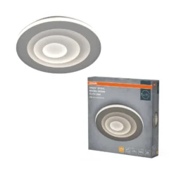 OSRAM LED-Deckenlampe ORBIS SPIRAL, Ø 37 cm, grau, clickdim