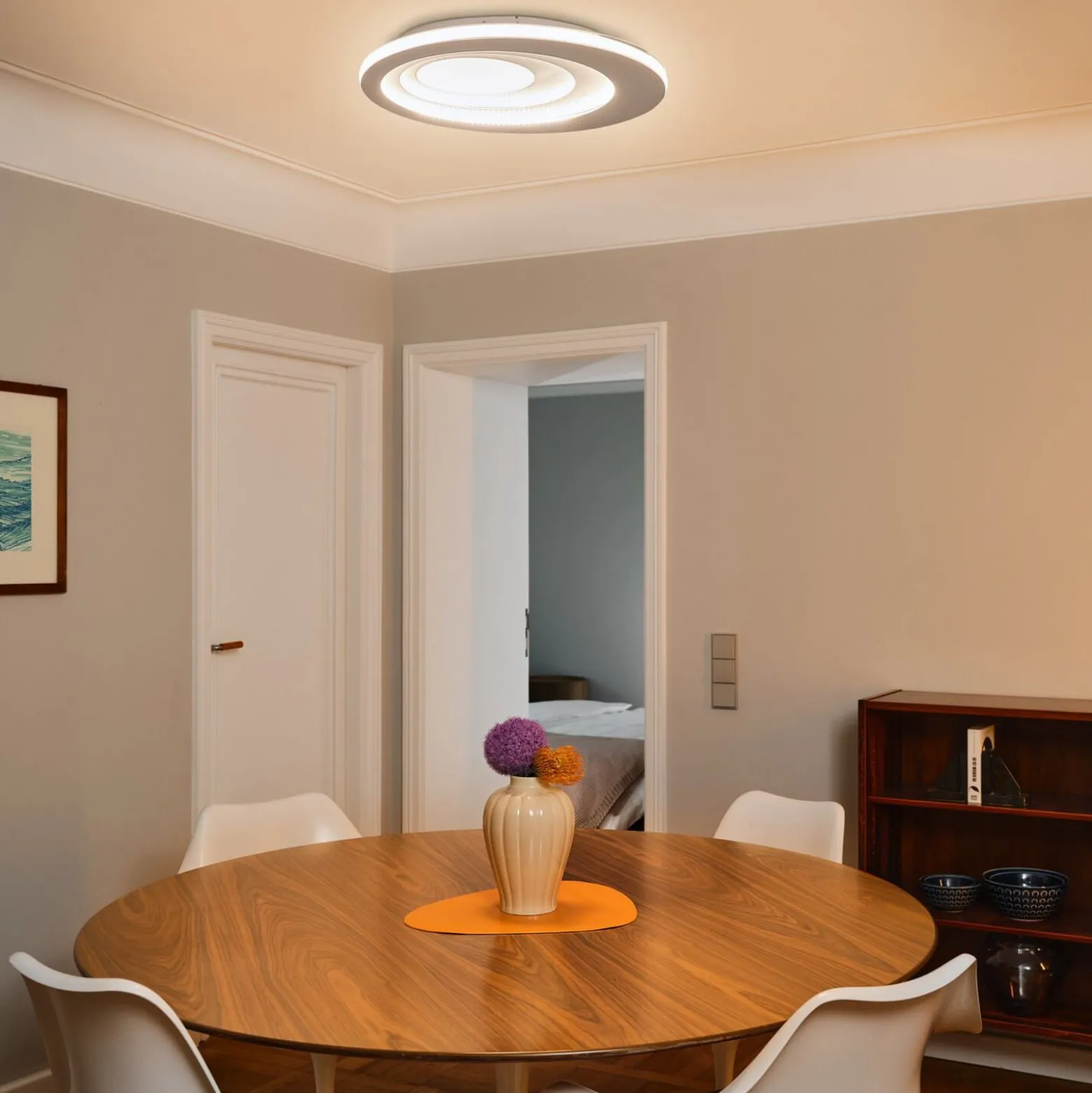 OSRAM LED-Deckenlampe ORBIS SPIRAL ROUND Ø 52cm weiß up/down