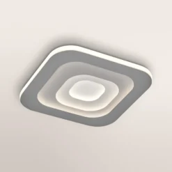 OSRAM LED-Deckenlampe ORBIS SPIRAL SQUARE, 50 x 50 cm, grau