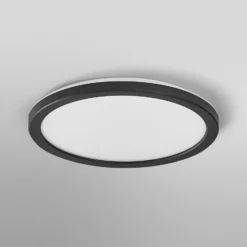 OSRAM LED-Deckenlampe ORBIS ULTRA SLIM, schwarz, Ø 24 cm dim
