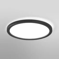 OSRAM LED-Deckenlampe ORBIS ULTRA SLIM, schwarz, Ø 24 cm dim