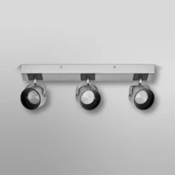 OSRAM LED-Deckenleuchte JUPITER, 3-flammig, silber, Metall