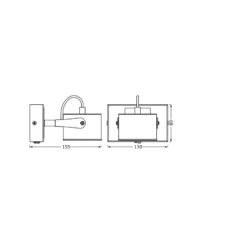 OSRAM LED-Deckenleuchte JUPITER, 1-flammig, silber, Metall