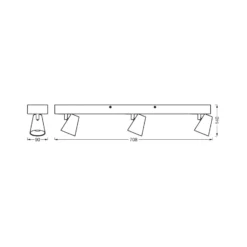 OSRAM LED-Deckenleuchte NEPTUNE CLICK-SELECT, 3 Spots, weiß