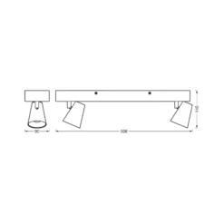 OSRAM LED-Deckenleuchte NEPTUNE CLICK-SELECT, 2 Spots, weiß