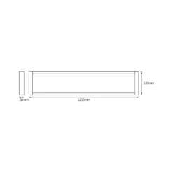 OSRAM LED-Deckenleuchte OFFICE LINE, weiß, 122 cm, Metall