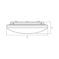 OSRAM LED-Deckenleuchte ORBIS PURE, weiß, Ø 40 cm, 24 W