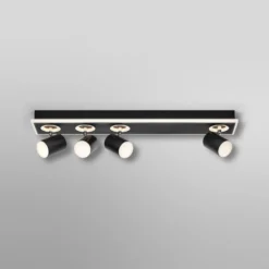 OSRAM LED-Deckenstrahler MARS CLICK-SELECT, 4 Spots, schwarz