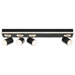 OSRAM LED-Deckenstrahler MARS CLICK-SELECT, 4 Spots, schwarz