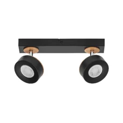 OSRAM LED-Deckenstrahler PLUTO, schwarz, 2 Spots, 3.000 K