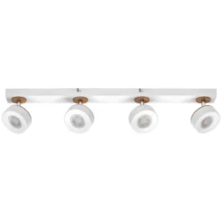 OSRAM LED-Deckenstrahler PLUTO, weiß, 4 Spots Metall 3.000 K