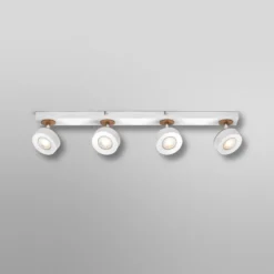 OSRAM LED-Deckenstrahler PLUTO, weiß, 4 Spots Metall 3.000 K