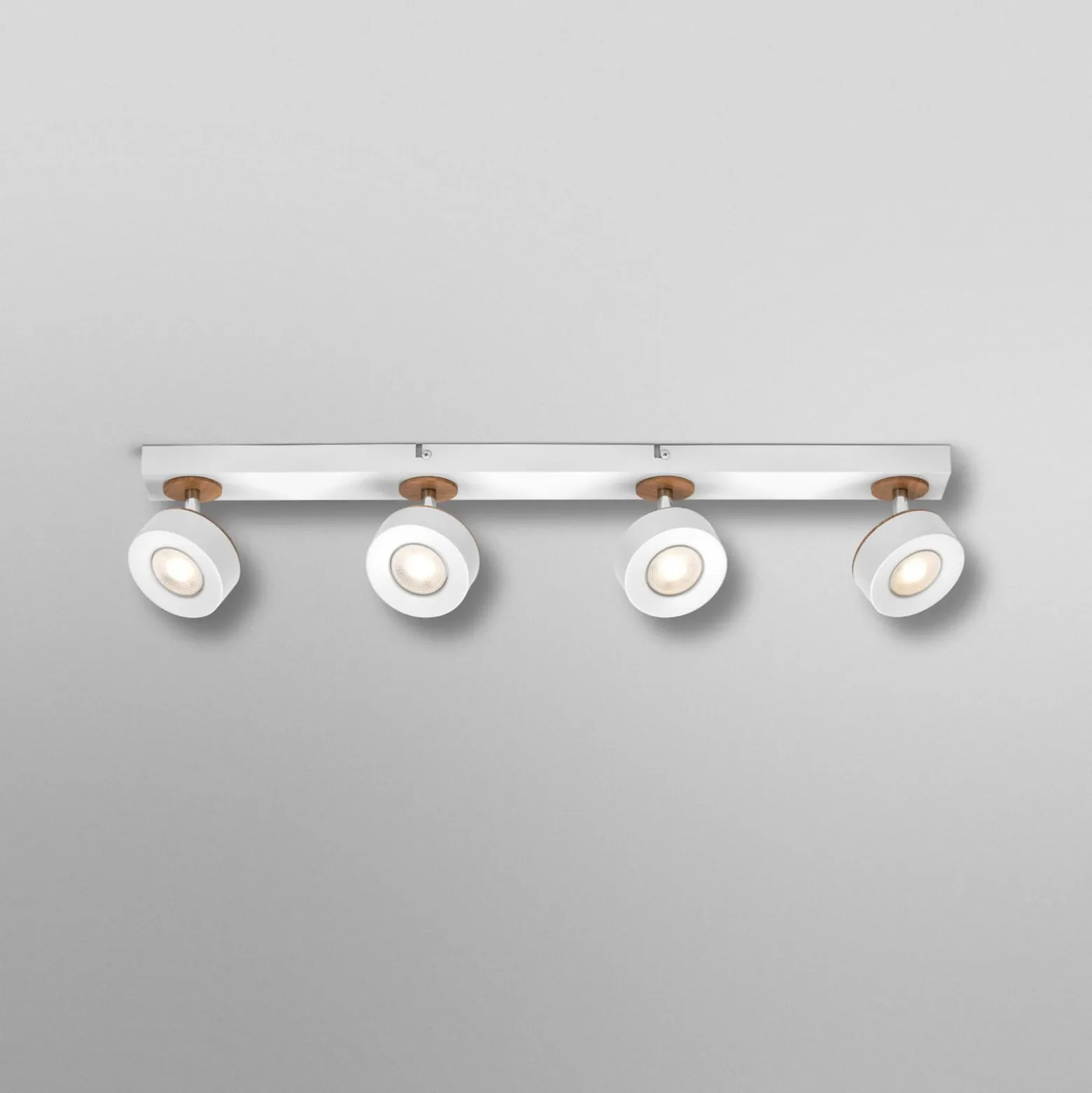 OSRAM LED-Deckenstrahler PLUTO, weiß, 4 Spots Metall 3.000 K