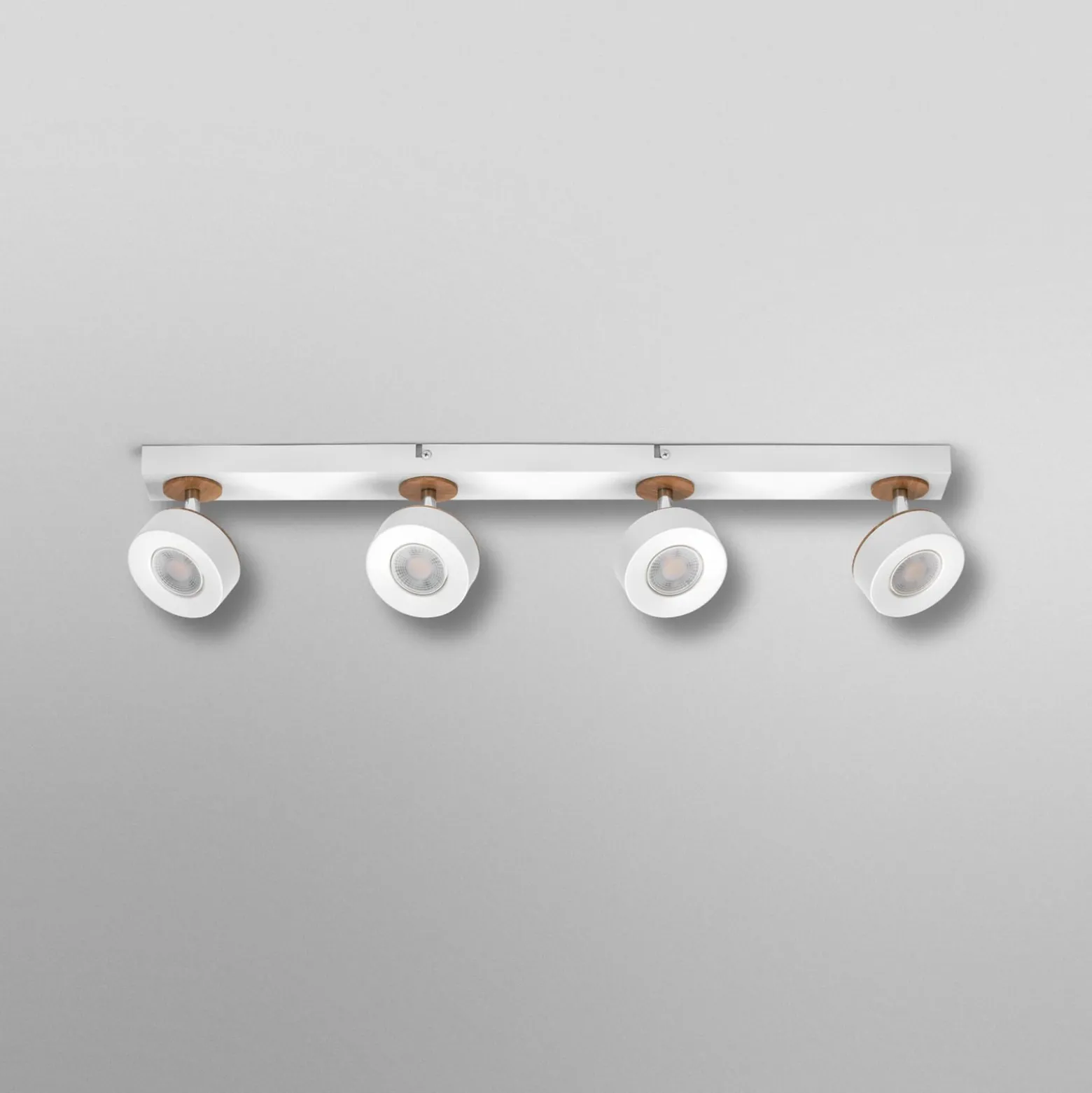 OSRAM LED-Deckenstrahler PLUTO, weiß, 4 Spots Metall 3.000 K