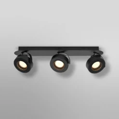 OSRAM LED-Deckenstrahler VENUS schwarz 3-flg. Metall 3.000 K