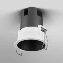 OSRAM LED-Einbauspot TWIST, weiß/schwarz, 840, Ø 7 cm Metall