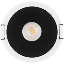 OSRAM LED-Einbauspot TWIST, weiß/schwarz, 840, Ø 7 cm Metall