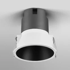 OSRAM LED-Einbauspot TWIST, weiß/schwarz 830 Ø 9,3 cm Metall