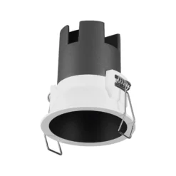 OSRAM LED-Einbauspot TWIST, weiß/schwarz, 830, Ø 7 cm Metall