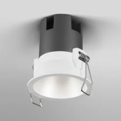 OSRAM LED-Einbauspot TWIST, weiß/silber, 830, Ø 7 cm, Metall