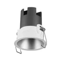OSRAM LED-Einbauspot TWIST, weiß/silber, 830, Ø 7 cm, Metall