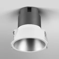 OSRAM LED-Einbauspot TWIST, weiß/silber, 830 Ø 9,3 cm Metall